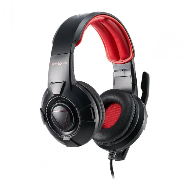 Căști Gaming SERIOUX RUARI Cu Fir Negru USB - imagine 3