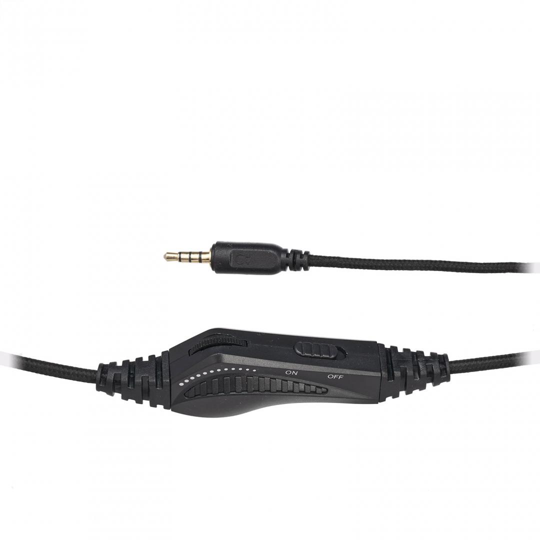 Căști Gaming SERIOUX RUARI Cu Fir Negru USB - imagine 5