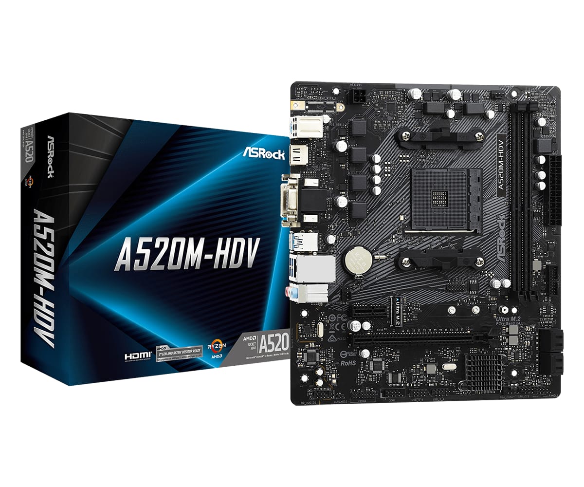 Placă de bază ASROCK A520M-HDV Socket AM4