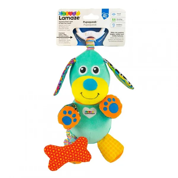 Jucărie interactivă TOMY Lamaze Cățelul gălăgios T27023