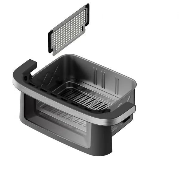 Friteuză Dublă cu Aer Cald HEINNER AirBake Revolution 10L 2200W Gri - imagine 4