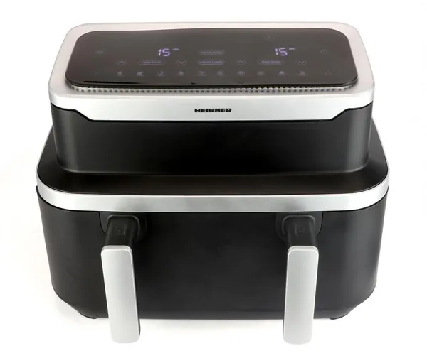 Friteuză HEINNER HAF-DDB9BK26 Dublă 9L 2600W - imagine 2