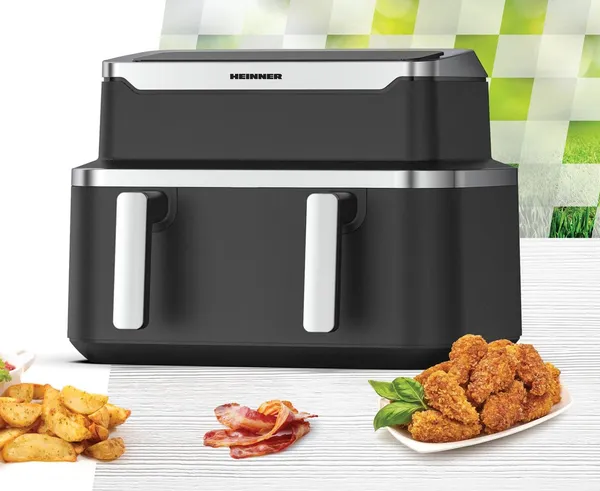 Friteuză HEINNER HAF-DDB9BK26 Dublă 9L 2600W - imagine 6