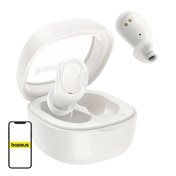 Căști Wireless BASEUS Bowie WM02 TWS Alb - imagine 2