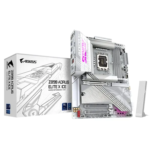 Placă de bază GIGABYTE Z890 AORUS ELITE X ICE LGA1851 ATX Alb