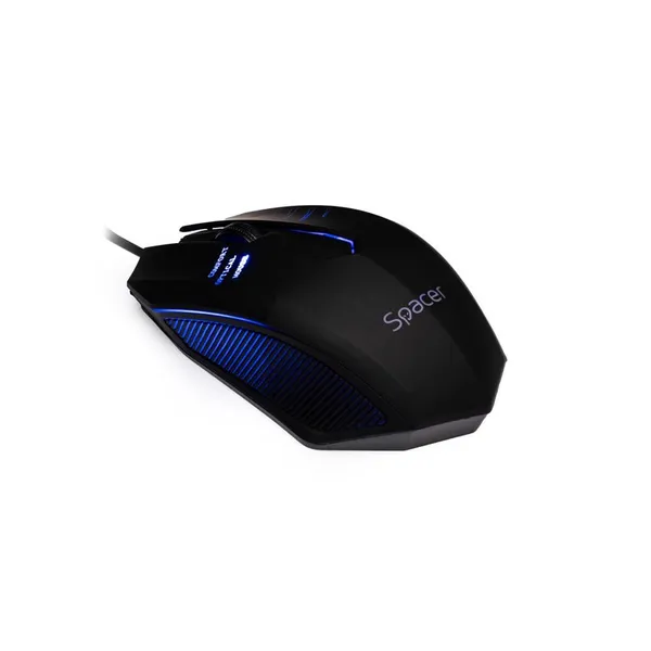 Mouse SPACER SPMO-M20 Cu Fir Negru - imagine 4