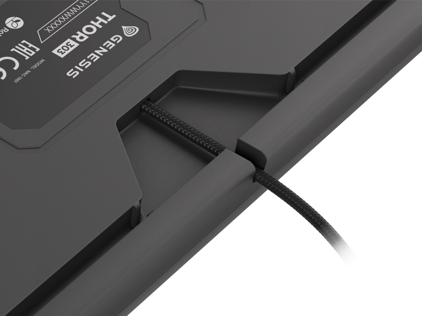 Tastatură Gaming Mecanică GENESIS Thor 303 RGB Switch Red Negru - imagine 2