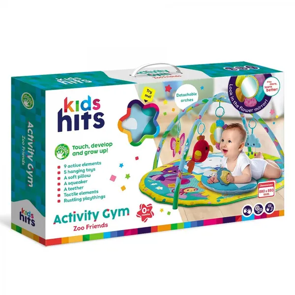 Salteluță cu activități KIDS HITS Prieteni la Zoo 60x36 cm - imagine 3