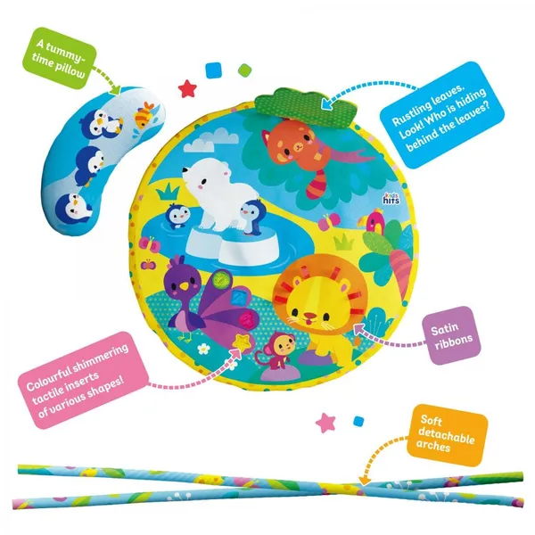 Salteluță cu activități KIDS HITS Prieteni la Zoo 60x36 cm - imagine 6