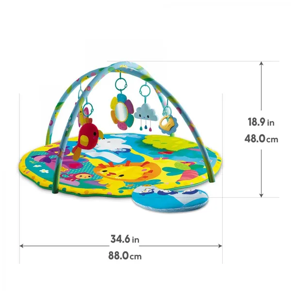 Salteluță cu activități KIDS HITS Prieteni la Zoo 60x36 cm - imagine 2