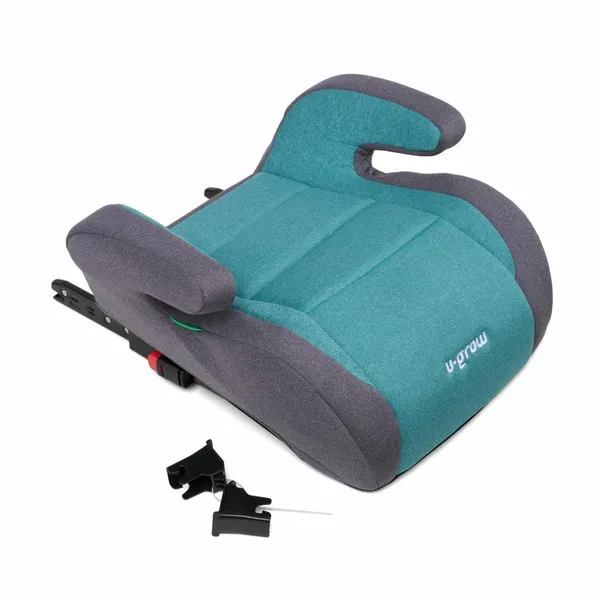 Înălțător Auto U-GROW 125-150 cm R129 ISOFIX Verde/Gri - imagine 4