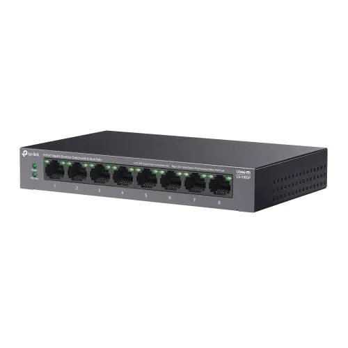 Switch TP-LINK LS108GP 8 Porturi Gigabit PoE+ - imagine 3