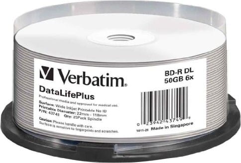 Disc BD-R VERBATIM 50GB 6x Double Layer 25 buc Spindle