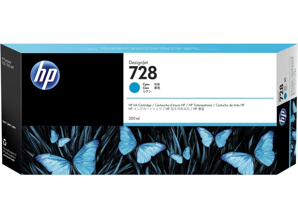 Cartuș Cerneală HP 728 Cyan Original 300 ml F9K17A
