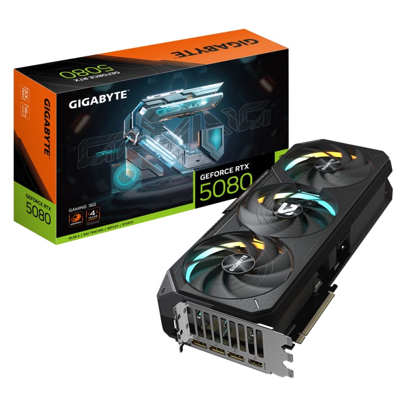 Placa Video GIGABYTE GeForce RTX 5080 GAMING 16GB GDDR7 PCIe 5.0