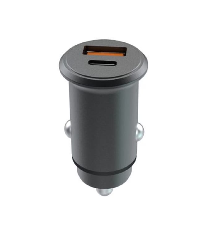 Încărcător Auto LEMONTTI Super Fast Charge 65W 2 Porturi Negru
