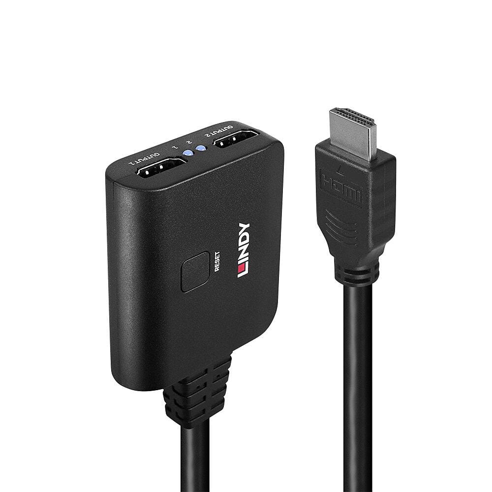 Cablu HDMI LINDY 2 Porturi 4K60 18Gbps 500mm Negru LY-38356