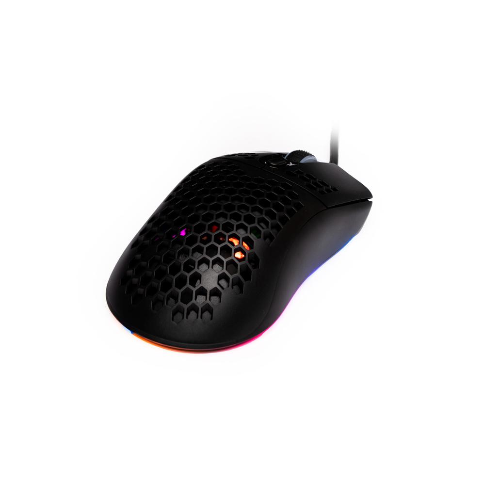 Mouse Gaming SPACER SPGM-ALIEN-LIGHT Negru cu Fir - imagine 3