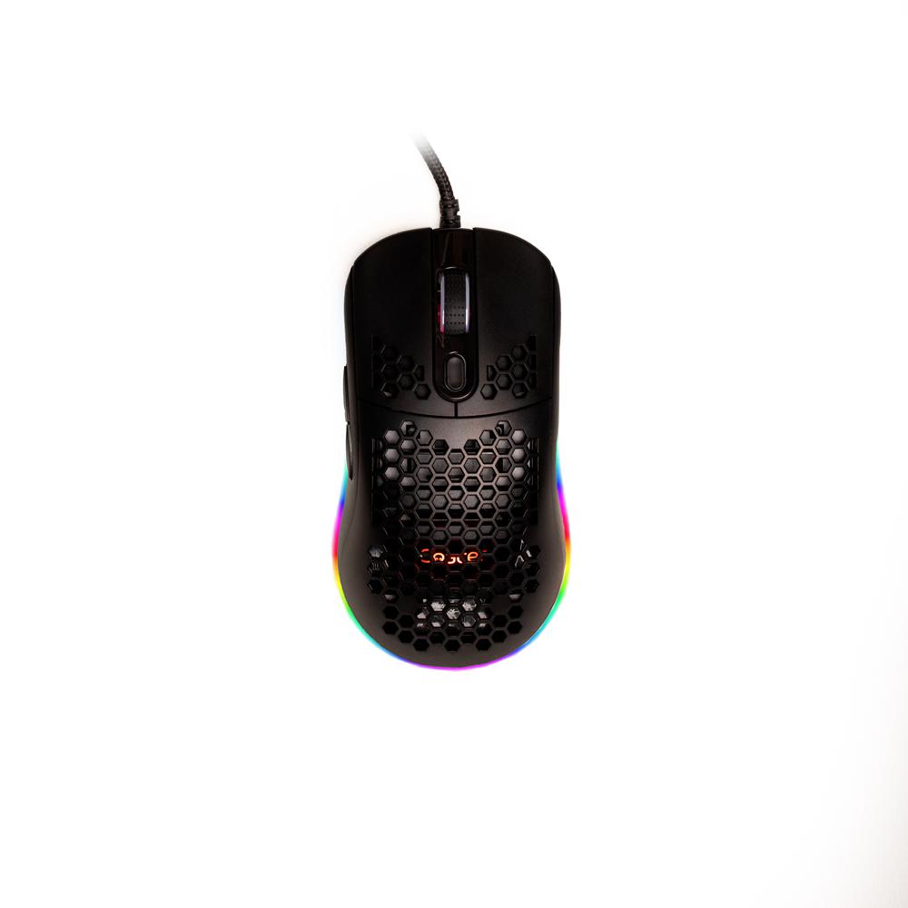 Mouse Gaming SPACER SPGM-ALIEN-LIGHT Negru cu Fir - imagine 2