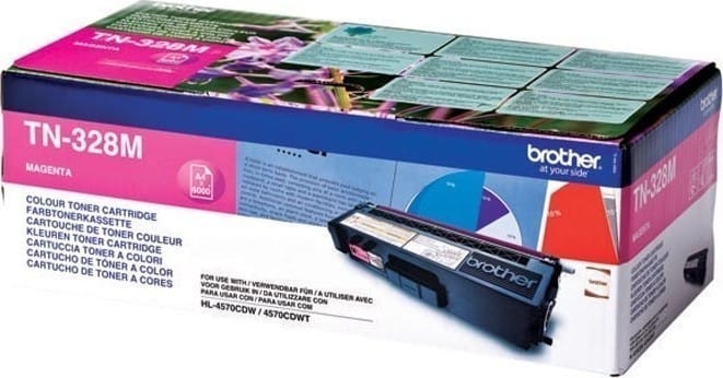 Toner BROTHER Original TN328M Magenta 6000 Pagini