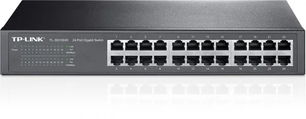 Switch TP-LINK TL-SG1024D 24 Porturi Gigabit Carcasă Metalică - imagine 2