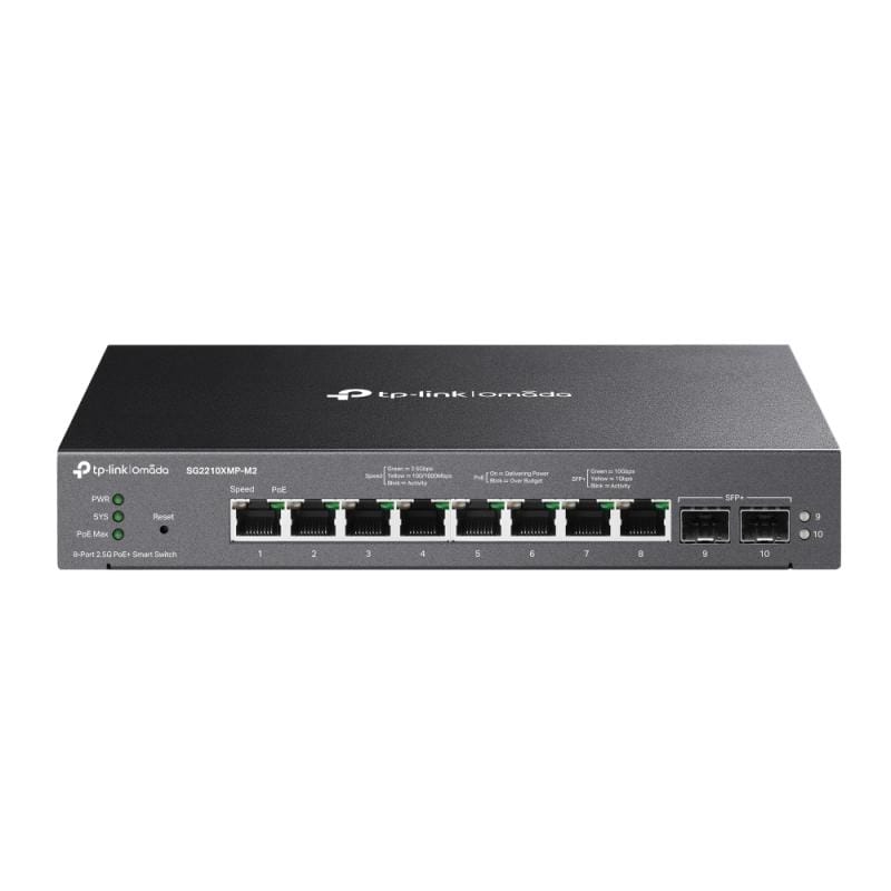 Switch TP-LINK Omada SG2210XMP-M2 8x2.5G PoE+ 2x10G SFP+