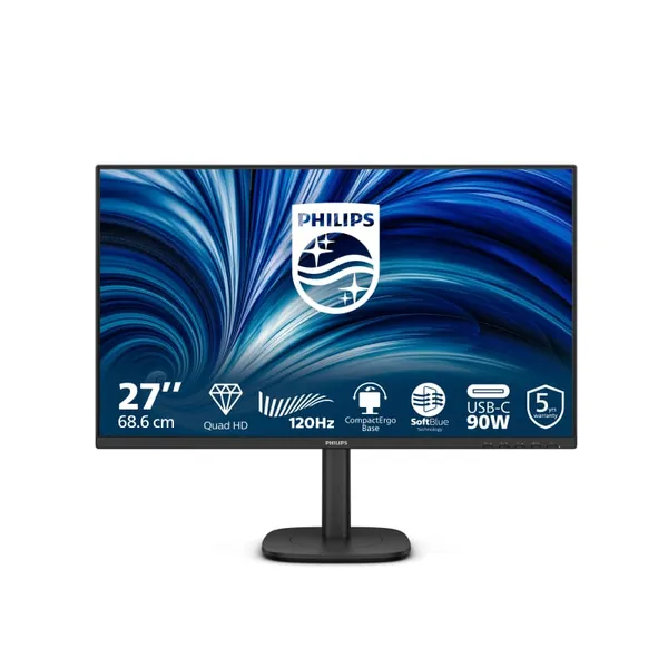Monitor PHILIPS 27B2U3601/00 27 inch 2560 x 1440 Negru