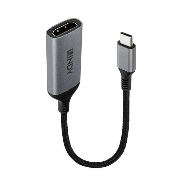 Hub USB LINDY 43428 USB-C 2 Porturi HDMI Gri