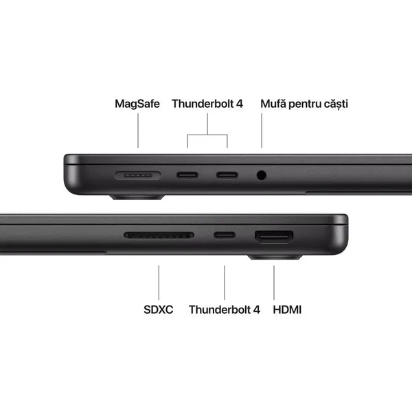 Laptop APPLE MacBook Pro 14.2 M5 16GB 1TB Space Black - imagine 3