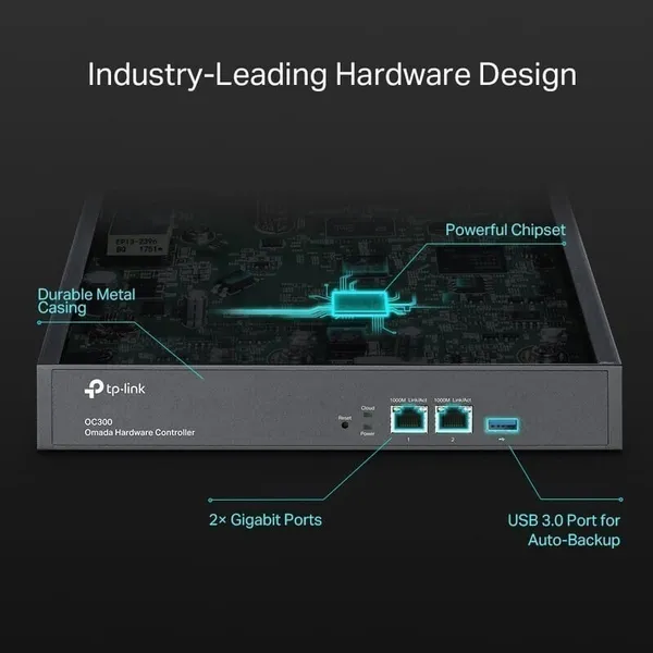 Controller Rețea TP-LINK OC300 Wireless Gigabit - imagine 3
