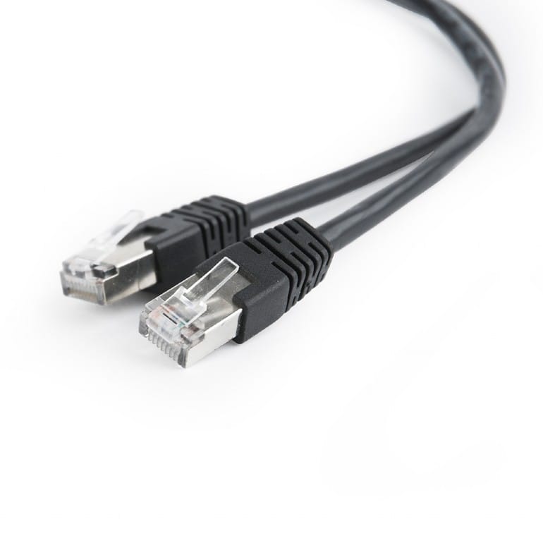 Patch Cord GEMBIRD Cat5e FTP 1m Negru PP22-1M/BK