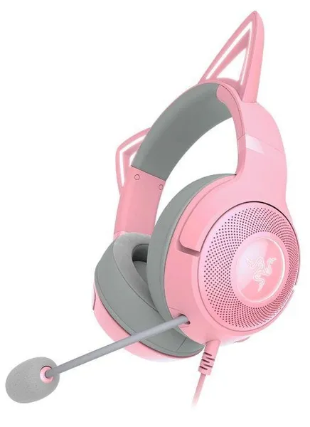 Căști RAZER Kraken Kitty V2 Quartz Edition USB-A Roz