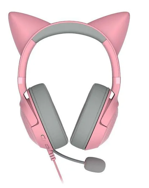 Căști RAZER Kraken Kitty V2 Quartz Edition USB-A Roz - imagine 2