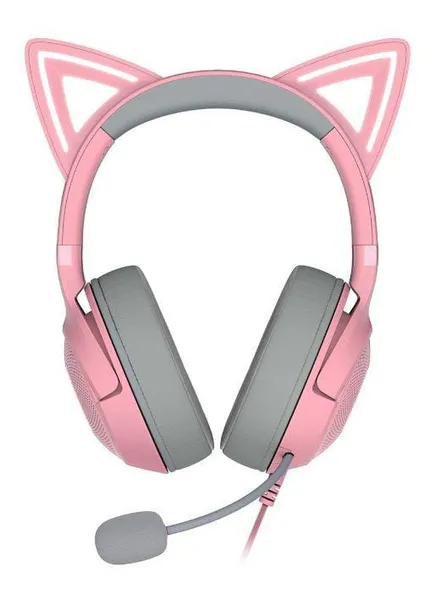 Căști RAZER Kraken Kitty V2 Quartz Edition USB-A Roz - imagine 3