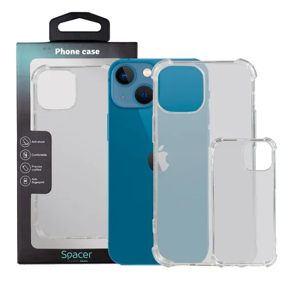 Husă SPACER iPhone 13 Mini Transparentă TPU