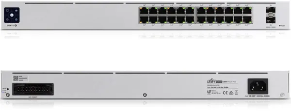 Switch UBIQUITI UniFi PRO USW-PRO-24-POE 24 porturi Gigabit Managed