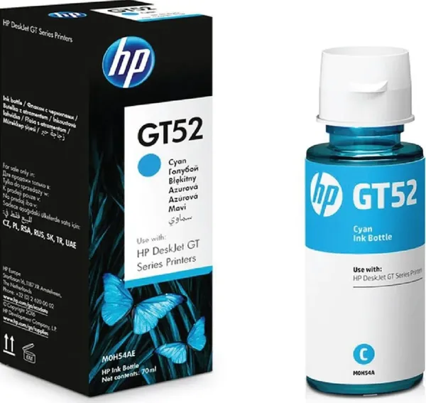 Cartuș Cerneală HP GT52 Cyan Ink Tank Smart Tank M0H54AE - imagine 2