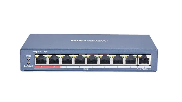 Switch HIKVISION DS-3E0109P-E(C) 8 Porturi PoE