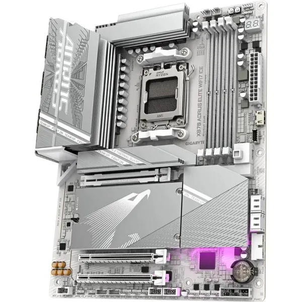 Placă de Bază GIGABYTE X870 AORUS ELITE WIFI7 ICE AM5 Alb - imagine 3