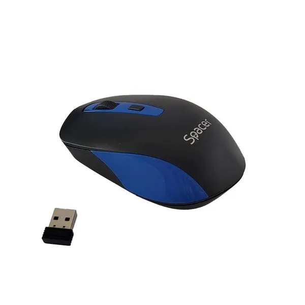 Mouse Wireless SPACER SPMO-WS01-BKBL 1600 dpi Negru-Albastru