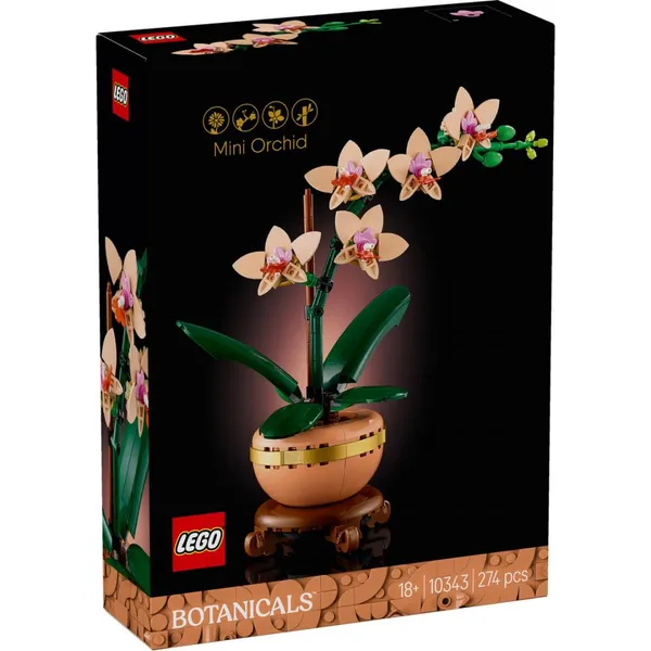 Set Construcție LEGO Mini Orhidee 10343 - imagine 6