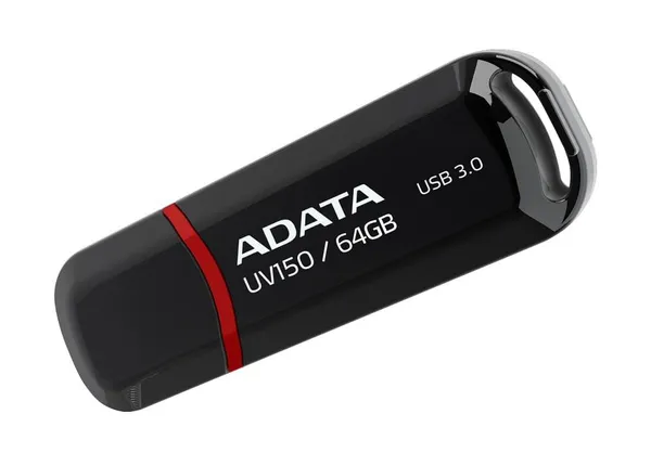 Memorie USB ADATA UV150 64GB USB 3.0 Negru AUV150-64G-RBK - imagine 3