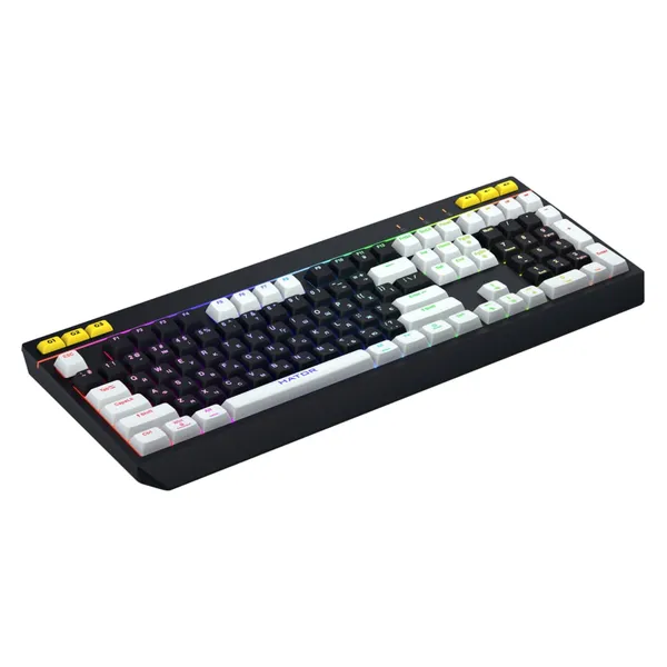 Tastatură Mecanică HATOR Icefall USB 1000Hz RGB Negru-Alb - imagine 3