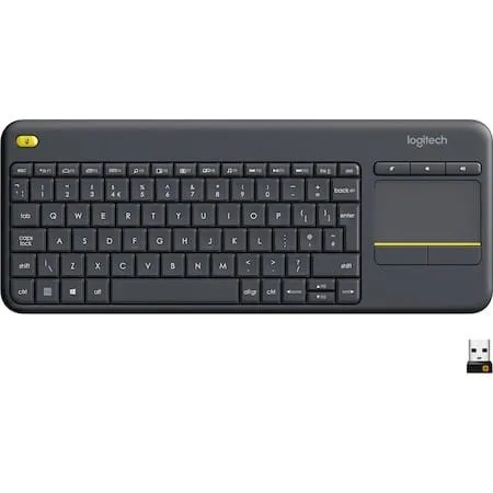 Tastatură LOGITECH K400 Plus Wireless cu Touchpad Negru