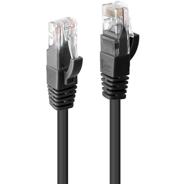 Cablu Rețea LINDY LY-48078 2m Cat.6 U/UTP Negru
