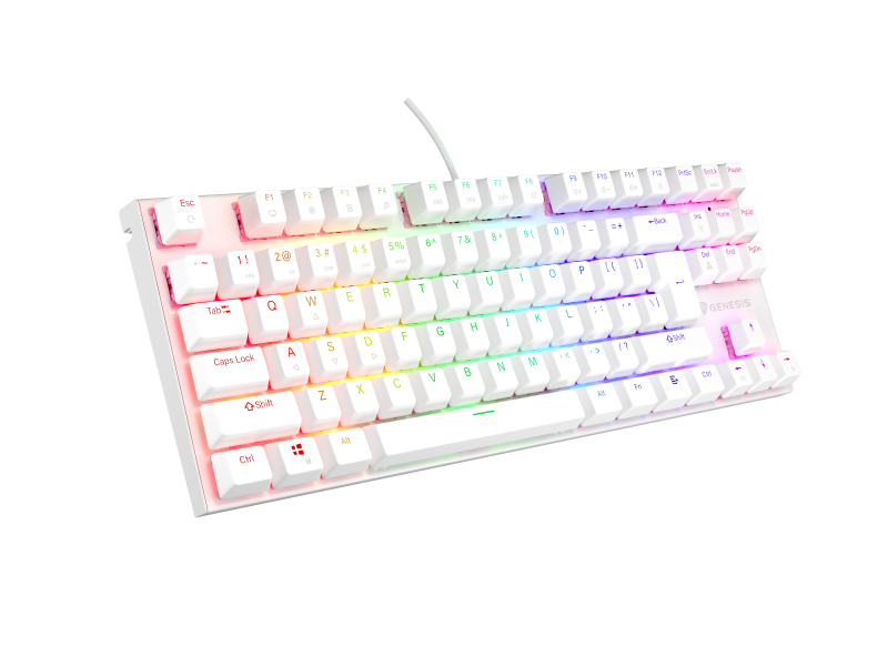 Tastatură Gaming GENESIS Thor 303 TKL Mecanică RGB Alb