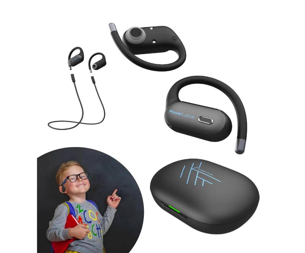 Căști In-Ear POWERLOCUS Jumpy Wireless Bluetooth 5.3 Negru