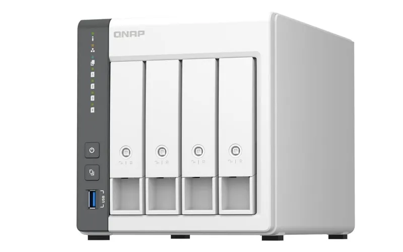 NAS QNAP TS-433-4G 4 Bay Cortex-A55 4GB Alb - imagine 3