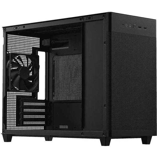 Carcasă PC ASUS PRIME AP201 Mesh Small Tower Negru - imagine 3