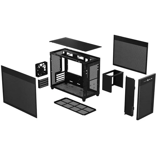Carcasă PC ASUS PRIME AP201 Mesh Small Tower Negru - imagine 5